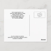 WASP – 女性航空サービスパイロットWW II ポストカード (裏面)