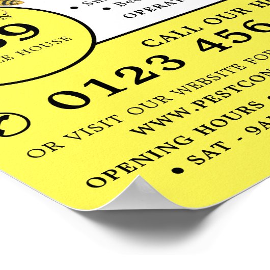 Wasp、害虫駆除広告の ポスター (角)