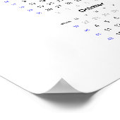 Wasp Calendar 2021 Poster - Monday start ポスター (角)