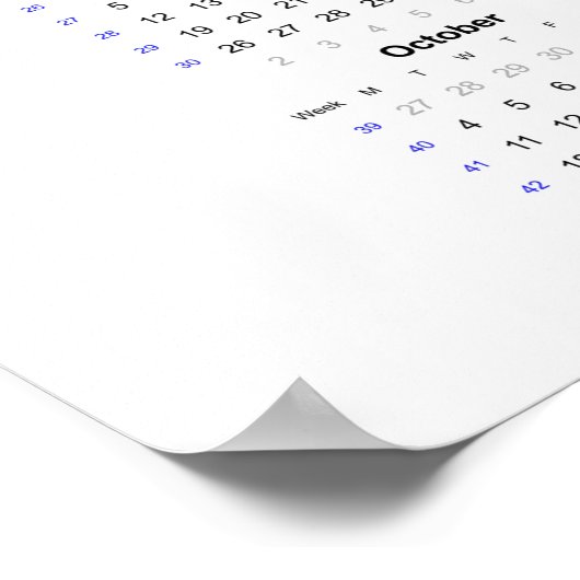 Wasp Calendar 2021 Poster - Monday start ポスター (角)