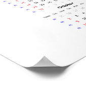 Wasp Calendar 2022 Poster - Sunday start ポスター (角)