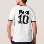 WASR 10 -メジャーリーグのワイシャツ Tシャツ (裏面フル)