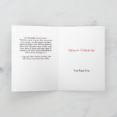 Wassailレシピ金ゴールドハンドドロー伝統的ド カード (内部)