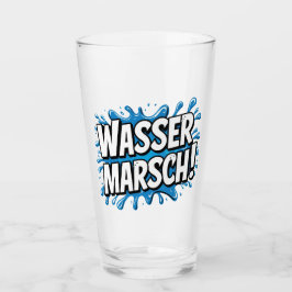 "Wasser marsch!" Feuerwehr-Humor タンブラーグラス