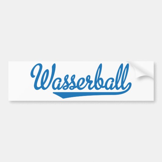 Wasserball バンパーステッカー (正面)