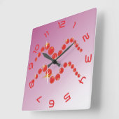 Wassermann 21. 1月ビス18. 2月Uhr スクエア壁時計 (傾斜)