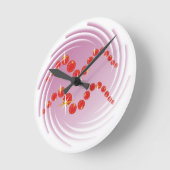 Wassermann 21. 1月ビス18. 2月Uhr ラウンド壁時計 (傾斜)