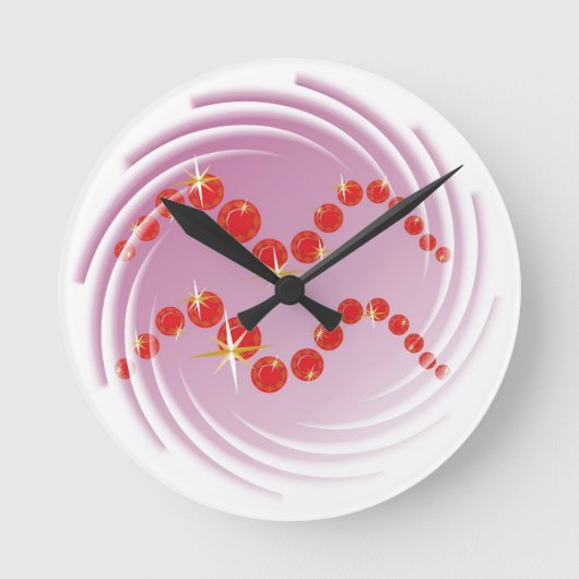 Wassermann 21. 1月ビス18. 2月Uhr ラウンド壁時計 (正面)