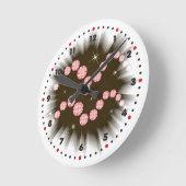 Wassermann 21. 1月ビス18. 2月Uhr ラウンド壁時計 (傾斜)