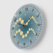 Wassermann 21. 1月ビス18. 2月Uhr ラージ壁時計 (傾斜)