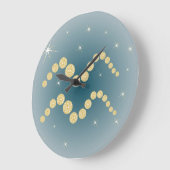 Wassermann 21. 1月ビス18. 2月Uhr ラージ壁時計 (傾斜)