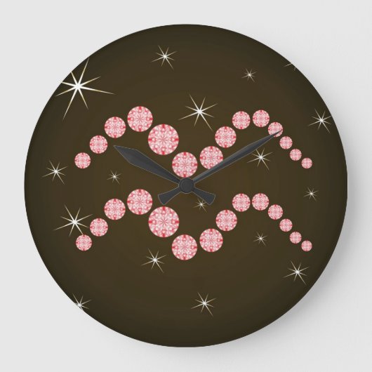 Wassermann 21. 1月ビス18. 2月Uhr ラージ壁時計 (正面)