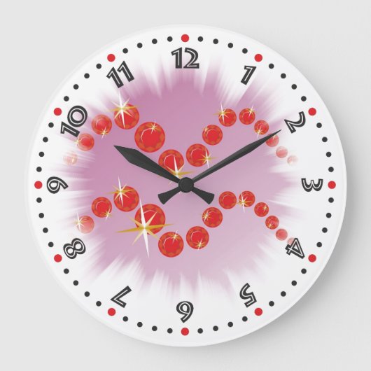 Wassermann 21. 1月ビス18. 2月Uhr ラージ壁時計 (正面)