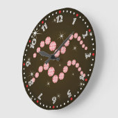 Wassermann 21. 1月ビス18. 2月Uhr ラージ壁時計 (傾斜)