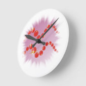 Wassermann 21. Januar bis 18. Februar Uhr ラウンド壁時計 (傾斜)