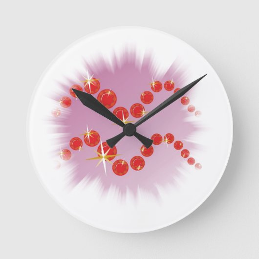 Wassermann 21. Januar bis 18. Februar Uhr ラウンド壁時計 (正面)