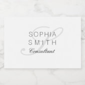 Wassermarkeミニマリストモノグラムコンサルタエレガントント フードラベル (シングルラベル)