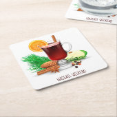 Wassil週末 スクエアペーパーコースター (アングル)