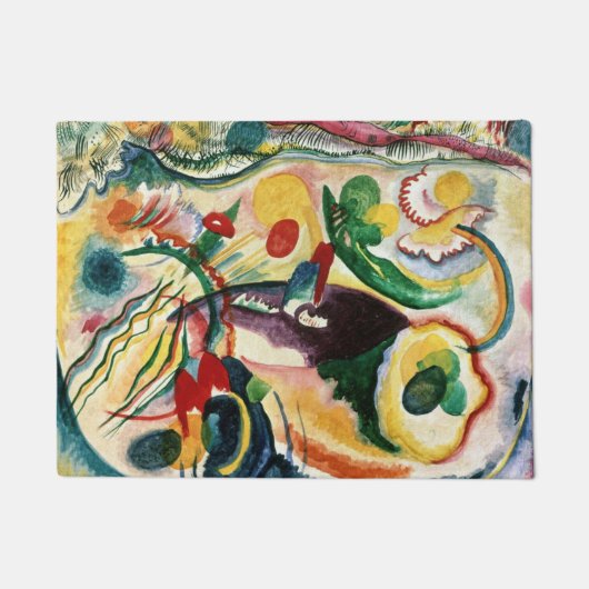 Wassily Kandinsk – 最後の審判のテーマ ドアマット (正面)