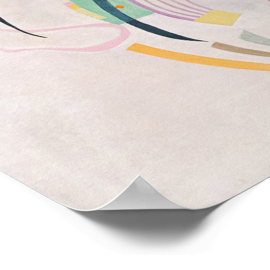 Wassily Kandinskyによる支配曲線 ポスター (角)