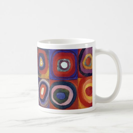 Wassily Kandinskyの青いライダー コーヒーマグカップ (右)