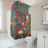 Wassily Kandinsky著カラフルなアンサンブル シャワーカーテン (インサイチュ)