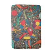 Wassily Kandinsky著カラフルなアンサンブル バスマット (正面縦)