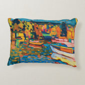 Wassily Kandinsky著ボートとの秋の景色 アクセントクッション (裏面)