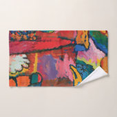 Wassily Kandinsky著即興Vのための勉強 バスタオルセット (ハンドタオル)