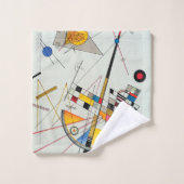 Wassily Kandinsky著敏感な張力 バスタオルセット (ウォッシュタオル)