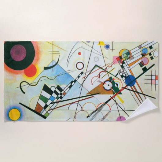Wassily Kandinsky著構成VIII ビーチタオル (正面)