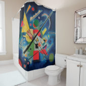 Wassily Kandinsky著青い絵画 シャワーカーテン (インサイチュ)