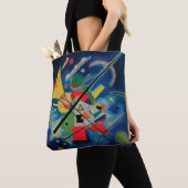 Wassily Kandinsky著青い絵画 トートバッグ (クローズアップ)