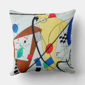 Wassily Kandinsky著Throughgoingライン クッション (裏面)