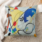 Wassily Kandinsky著Throughgoingライン クッション (ブランケット)