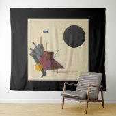 Wassily Kandinsky、ブラック人間関係, 1924 タペストリー (インサイチュ(横))