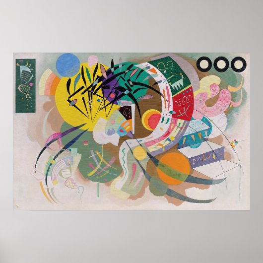 WASSILY KANDINSKY – 優勢曲線 ポスター (正面)