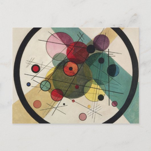 Wassily Kandinsky – 円の円 ポストカード (正面)