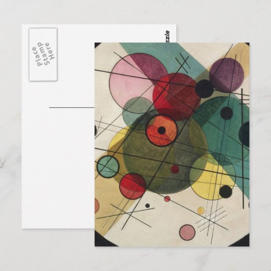 Wassily Kandinsky – 円の円 ポストカード (正面/裏面)