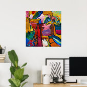 Wassily Kandinsky：即興Vの勉強 ポスター (ホームオフィス)