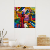 Wassily Kandinsky：即興Vの勉強 ポスター (キッチン)