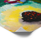 Wassily Kandinsky：工場の煙突付き風景 ポスター (角)