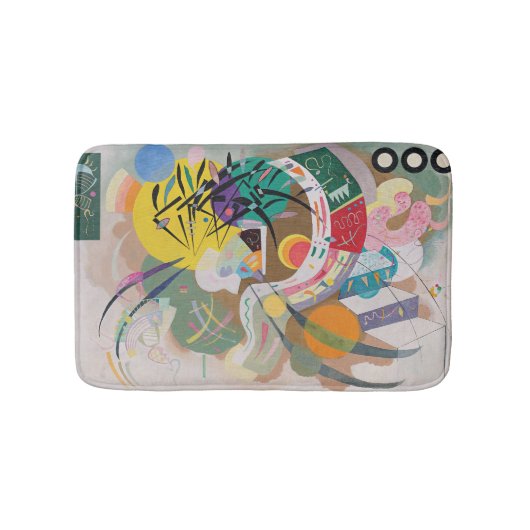 WASSILY KANDINSKY -支配的なカーブ バスマット (正面)