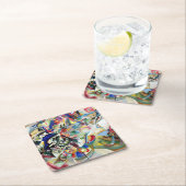 WASSILY KANDINSKY -構成VII 1913年 スクエアペーパーコースター (インサイチュ)