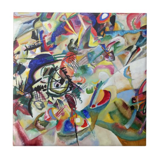 WASSILY KANDINSKY -構成VII 1913年 タイル (正面)