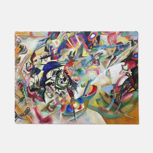 WASSILY KANDINSKY -構成VII 1913年 ドアマット (正面)