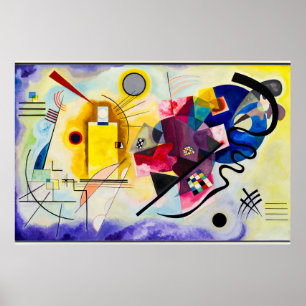 Wassily Kandinsky:黄色 – 赤 – 青 ポスター