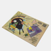 WASSILY KANDINSKY – 黒と紫 ドアマット (アングル)