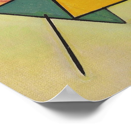 WASSILY KANDINSKY – 黒と紫 ポスター (角)