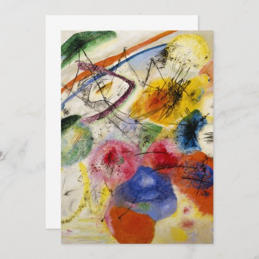 Wassily Kandinsky – 黒線 招待状 (正面/裏面)